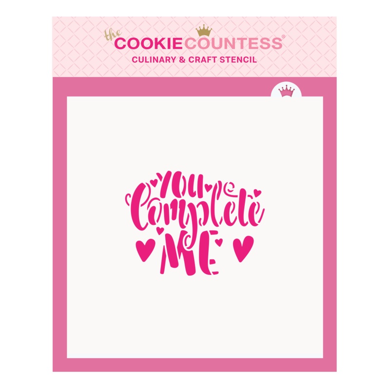 You Complete Me Stencil and Cutter