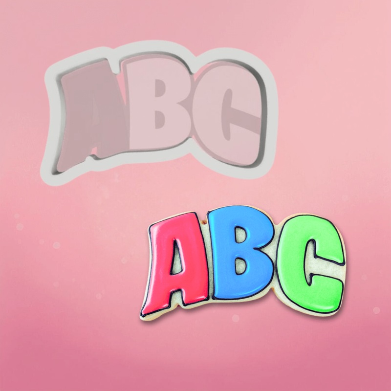 ABC Plaque Cookie Cutter