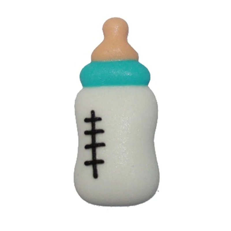 Blue Baby Bottle Royal icing transfers ( 18pc)