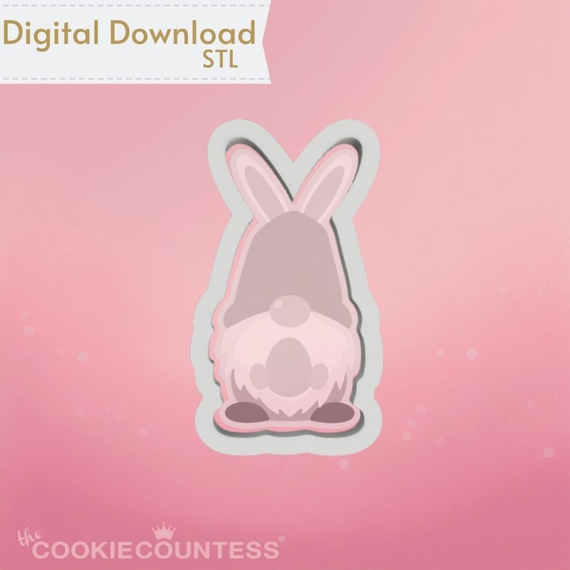 Bunny Gnome Cookie Cutter STL