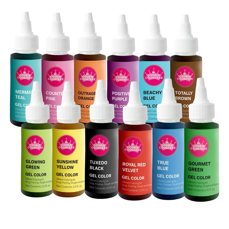 Cookie Countess Gel Food Color Set - Core Set