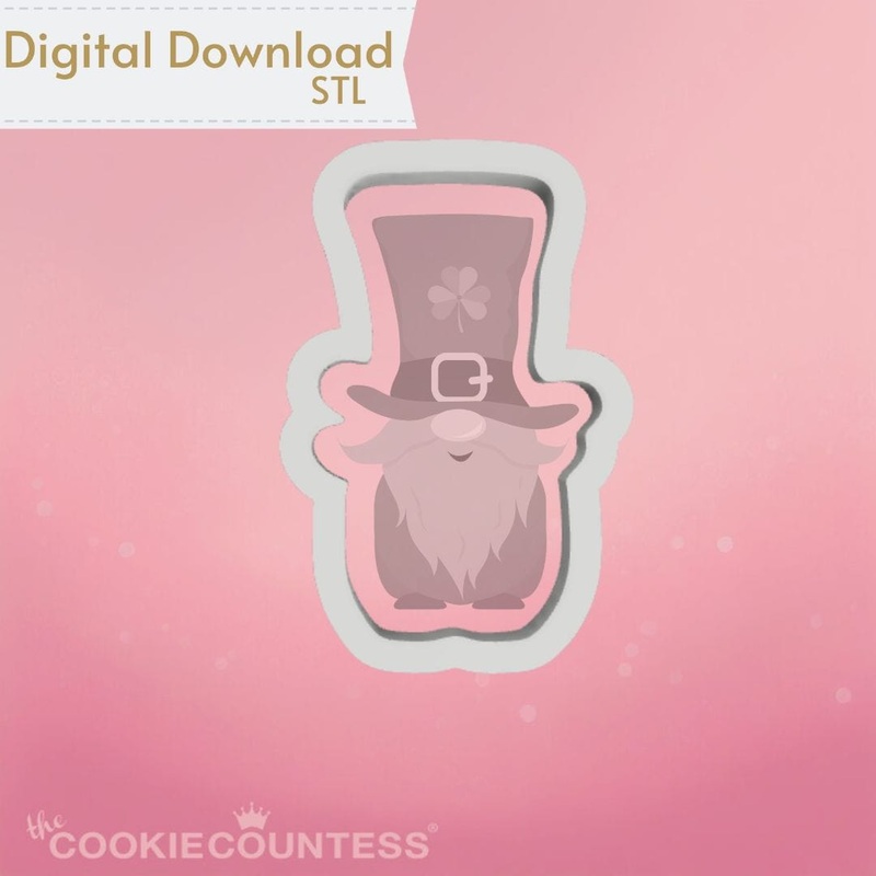 Irish Gnome Cookie Cutter STL