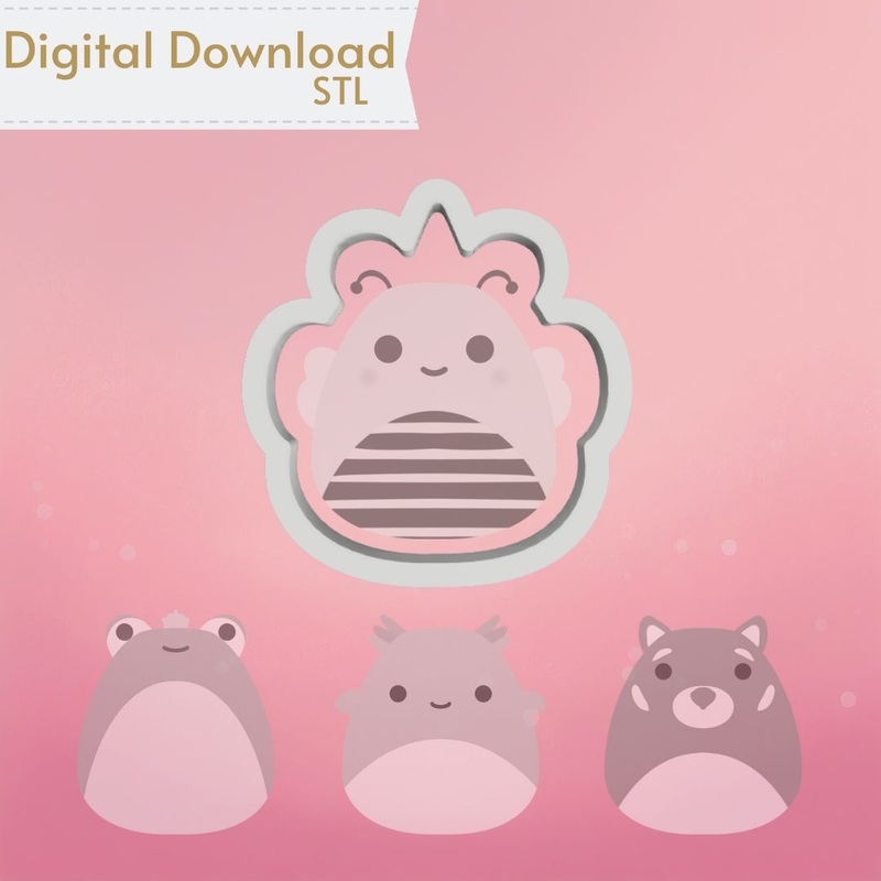 Marshmallow Plushies Cookie Cutter STL