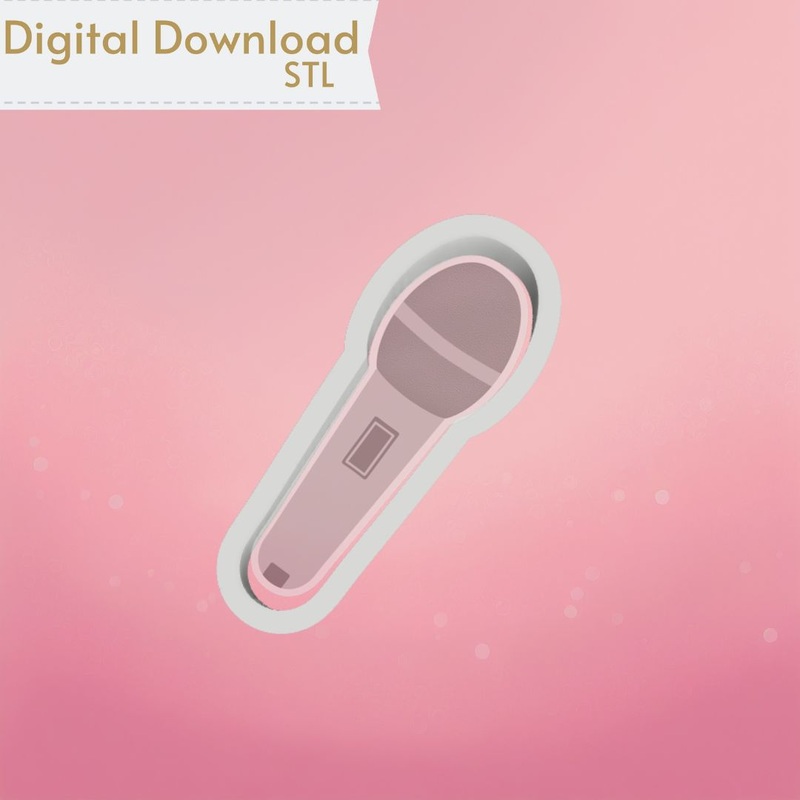 Microphone Cookie Cutter STL