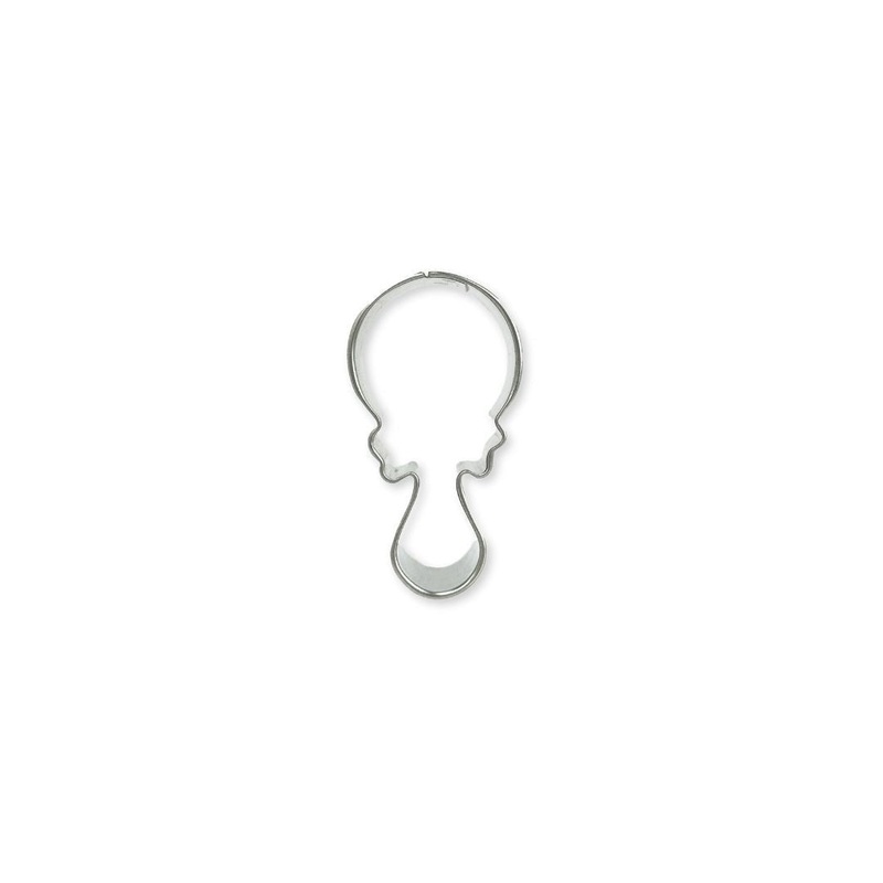 Mini Baby Rattle Cookie Cutter 2"