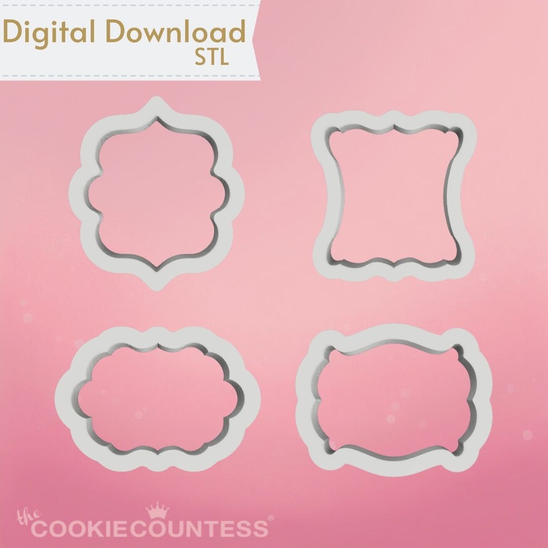 Mini Plaques Cookie Cutters STL Set