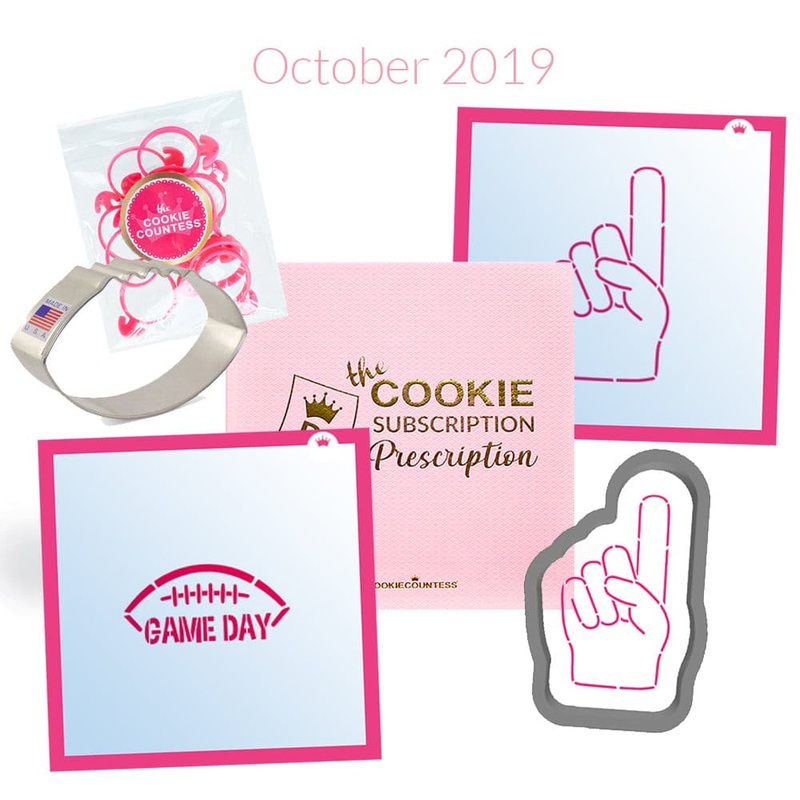 October 2019 Cookie Subscription Prescription Box- Football/ game day!