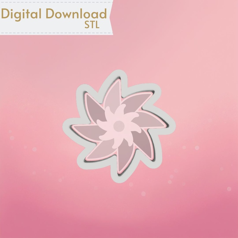 Pinwheel Cookie Cutter STL