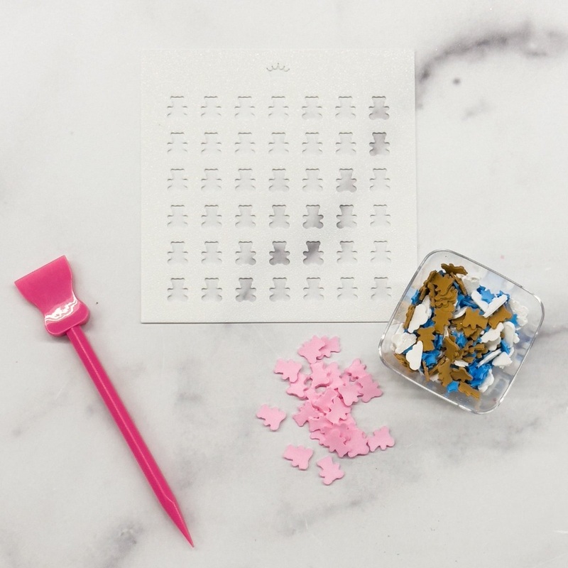 Teddy Bear Sprinkle Stencil