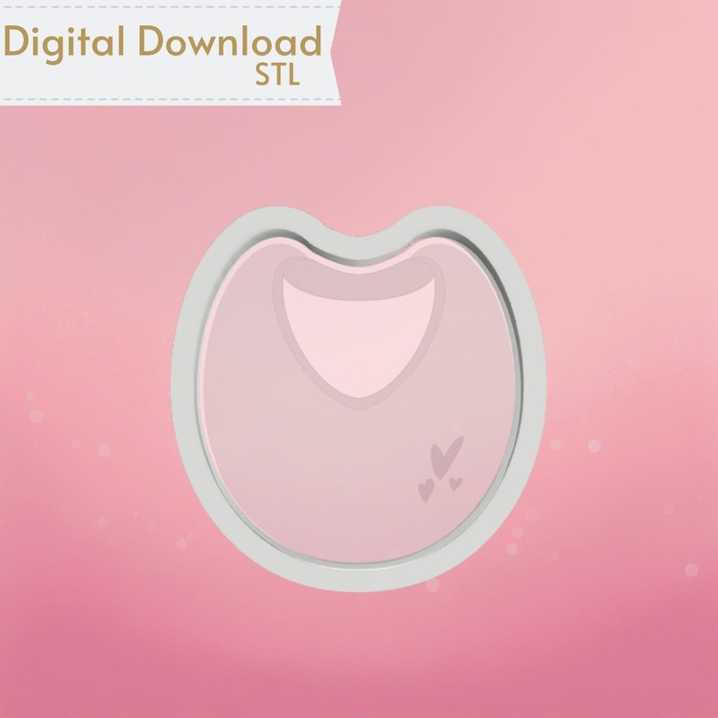 Baby Bib Cookie Cutter STL