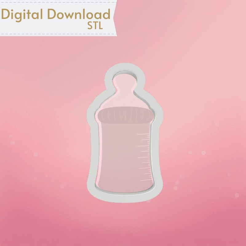 Baby Bottle Cookie Cutter STL