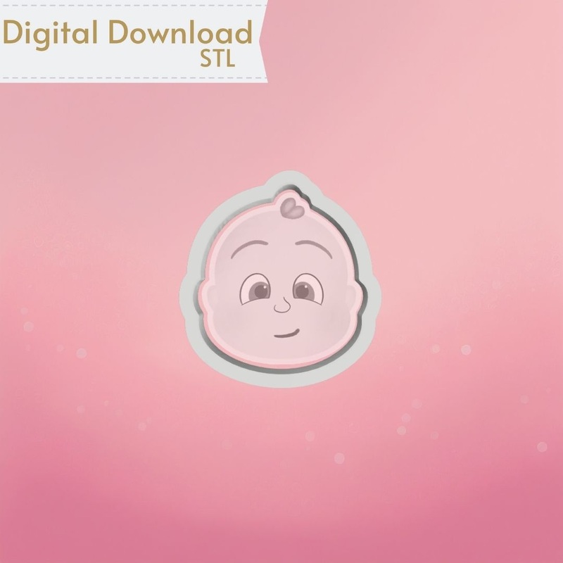 Baby Face Cookie Cutter STL