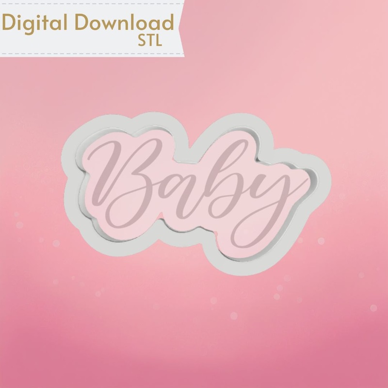 Baby Plaque Cookie Cutter STL