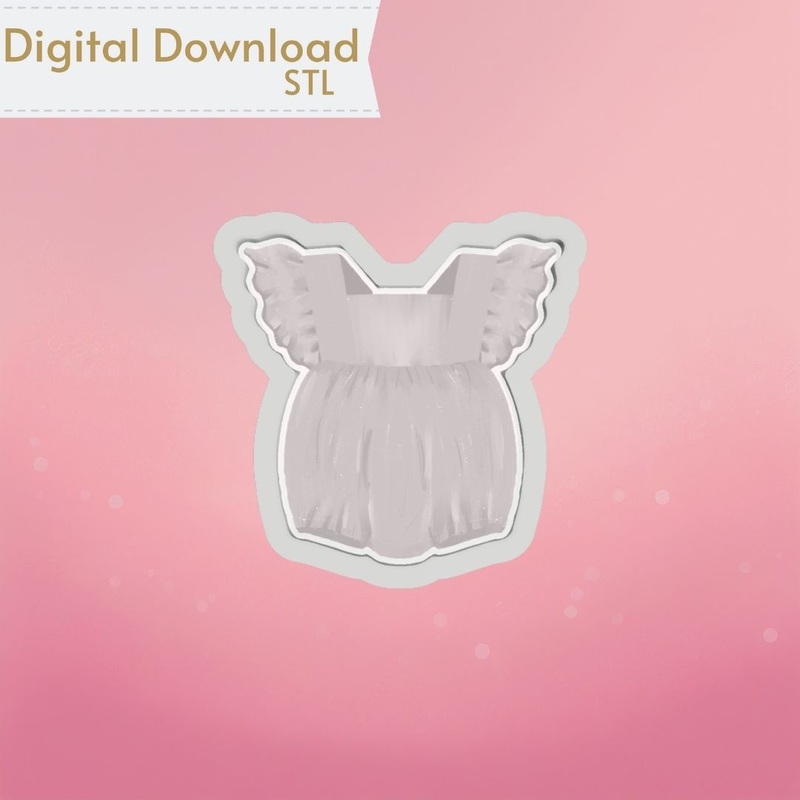 Baby Romper Cookie Cutter STL