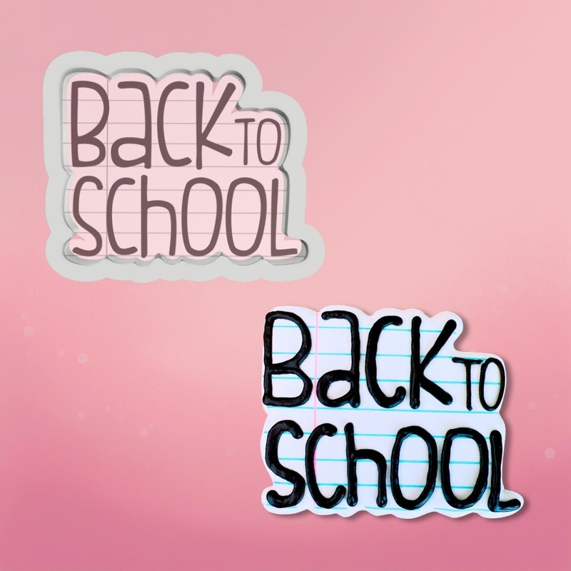 Back to School Plaque Cookie Cutter
