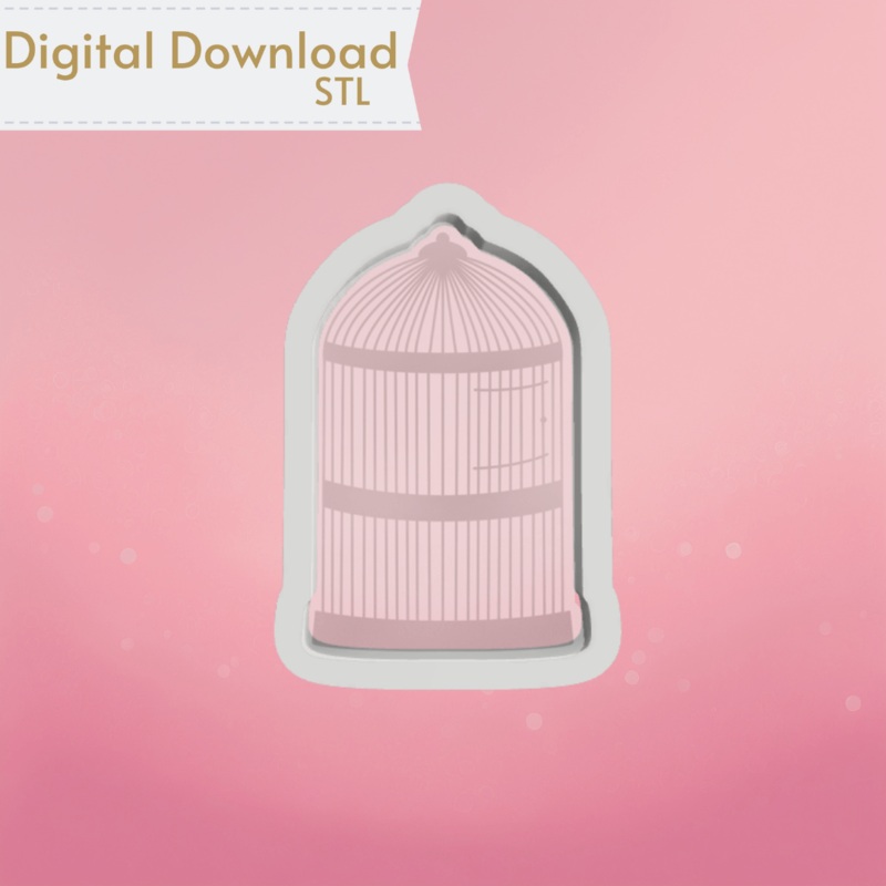 Bird Cage Cookie Cutter STL