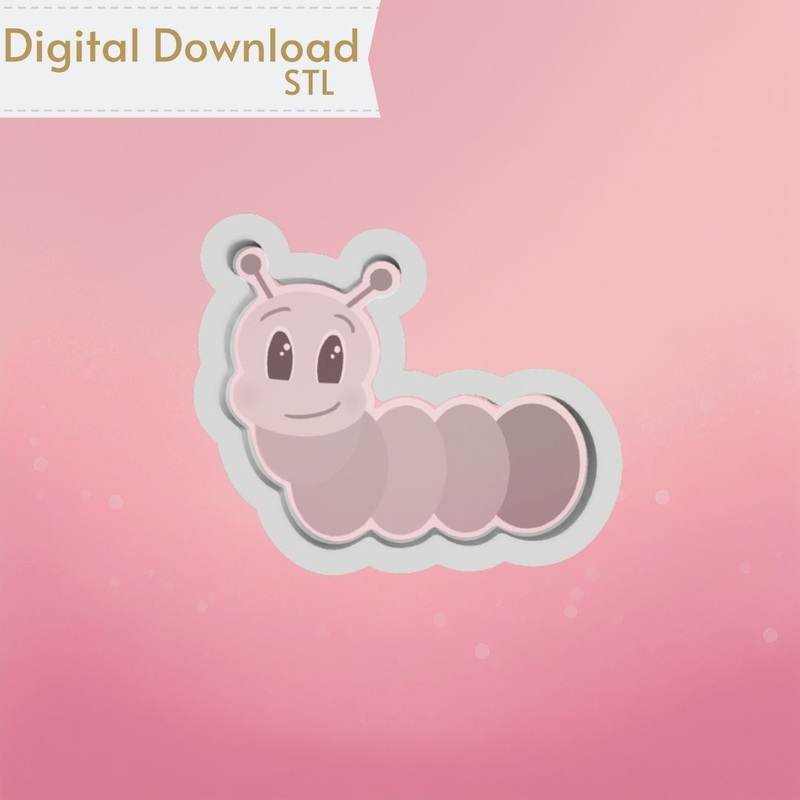 Caterpillar cookie Cutter STL