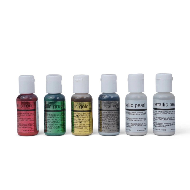 Chefmaster Metallic Airbrush color set ( 6pc)