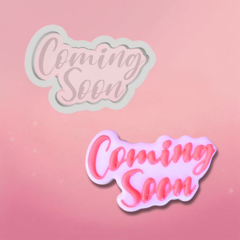 Coming Soon Plaque Cookie Cutter