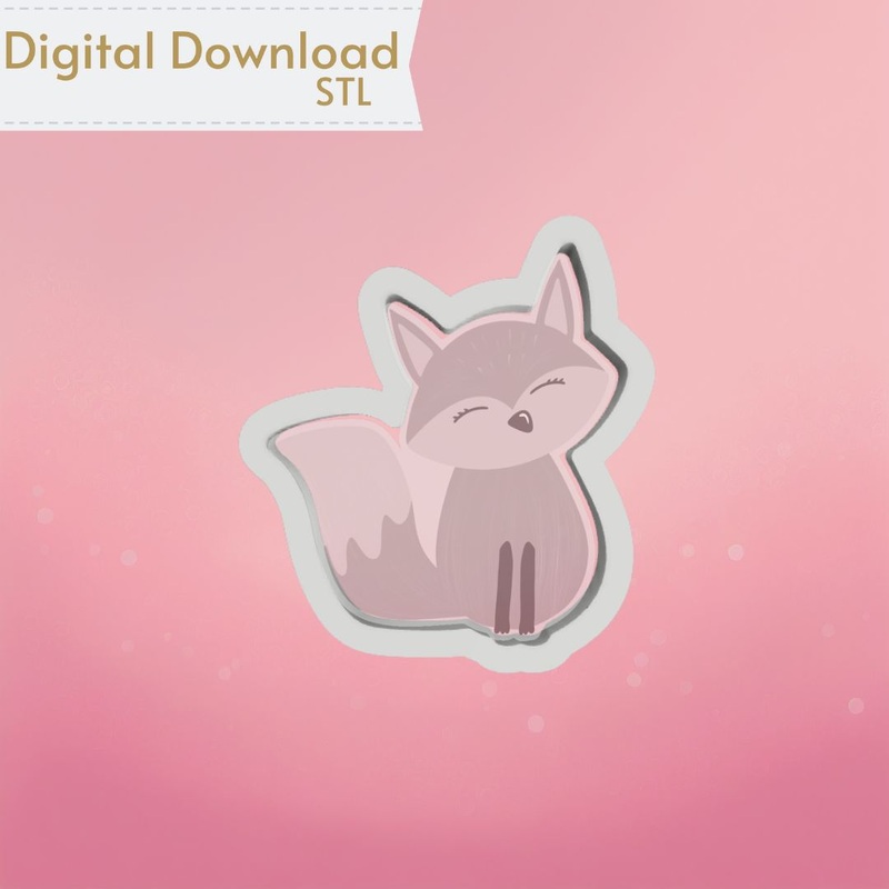 Cute Fox Cookie Cutter STL