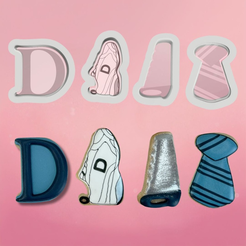 Father's Day Set of 4 Mini Cutters