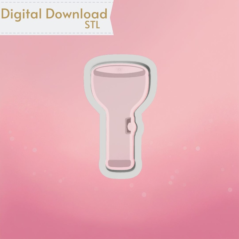 Flashlight Cookie Cutter STL
