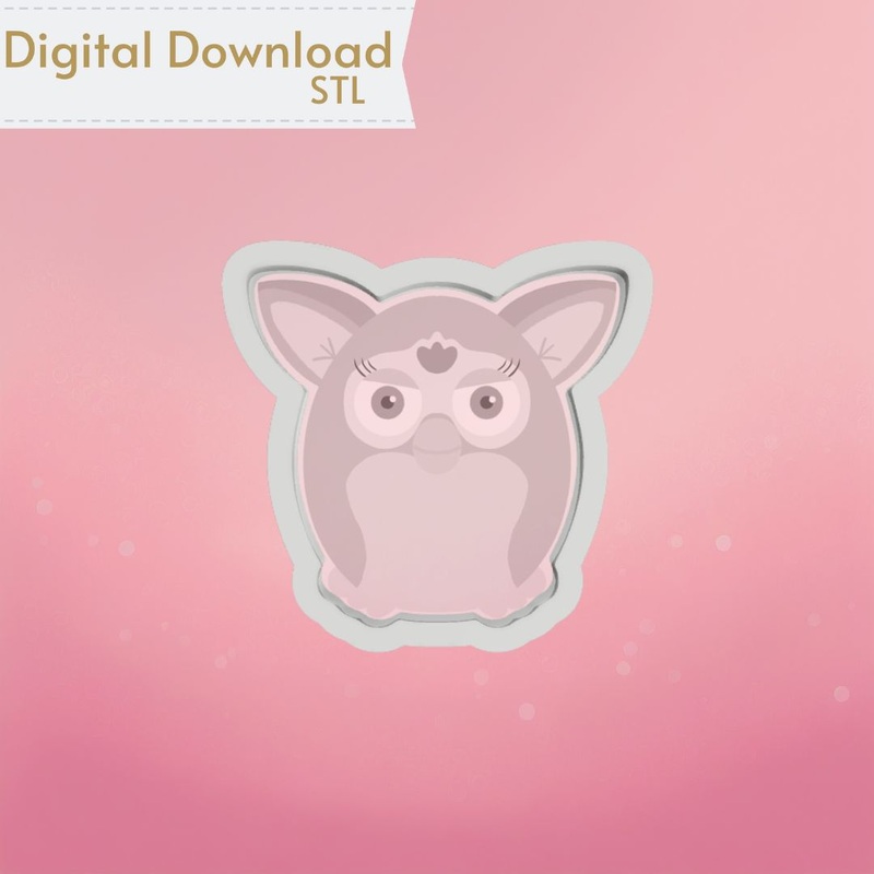 Furry Monster Cookie Cutter STL