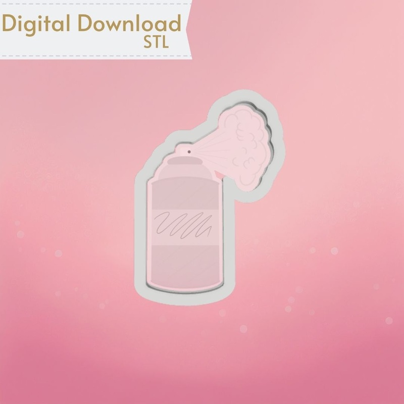 Hairspray Bottle Cookie Cutter STL