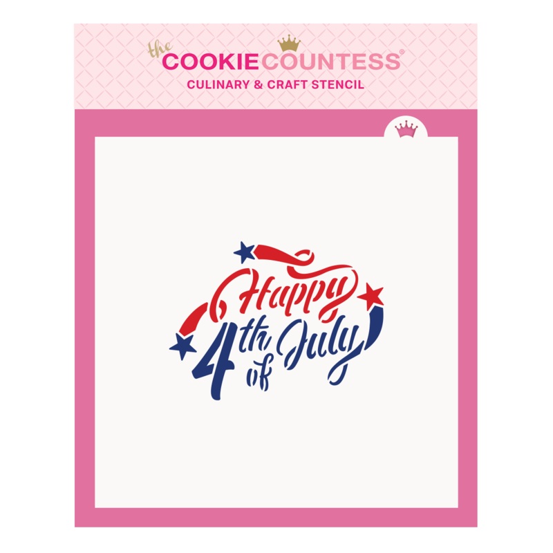 Happy 4th of July 2 Pc Stencil set