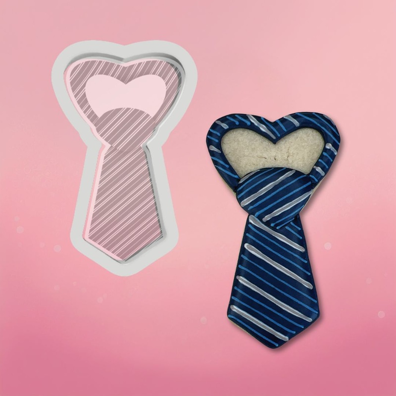 Heart Neck Tie Cookie Cutter
