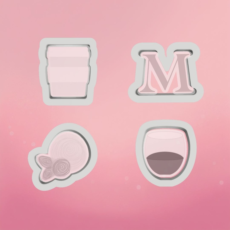 Mother's Day Set of 4 Mini Cutters