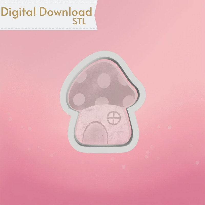Mushroom House Cookie Cutter STL