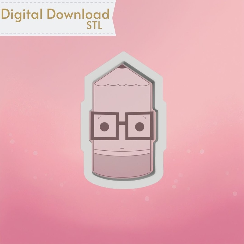 Nerdy Pencil Cookie Cutter STL