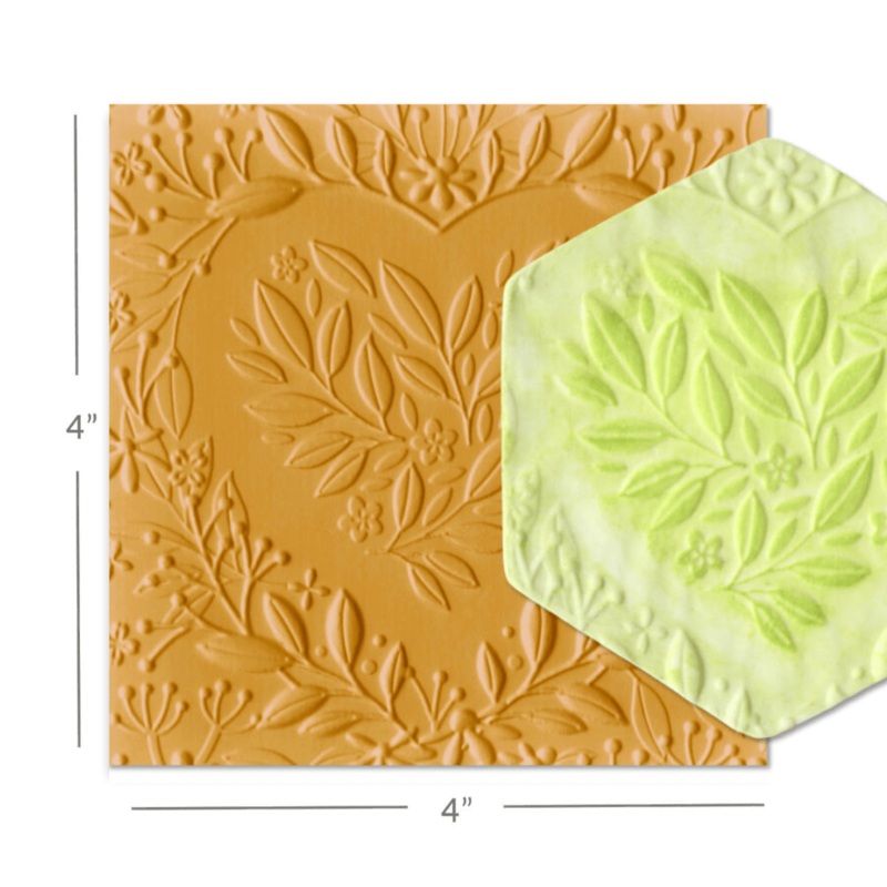 Parchment Texture Sheets - Heart Wreath