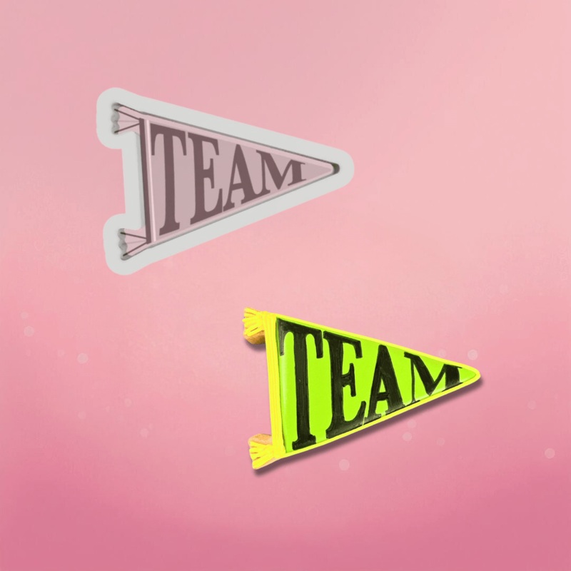 Pennant Flag Cookie Cutter