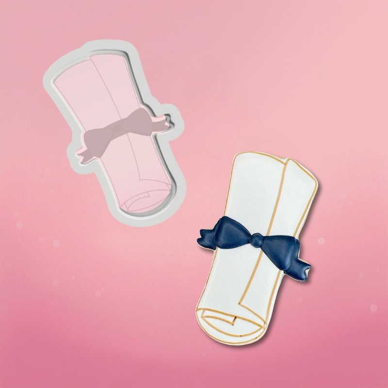 Rolled Diploma Cookie Cutter