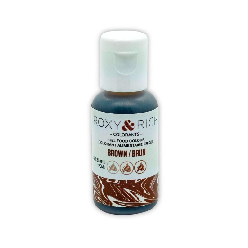 Roxy & Rich Gel Food Color for Chocolate 20ml- Brown