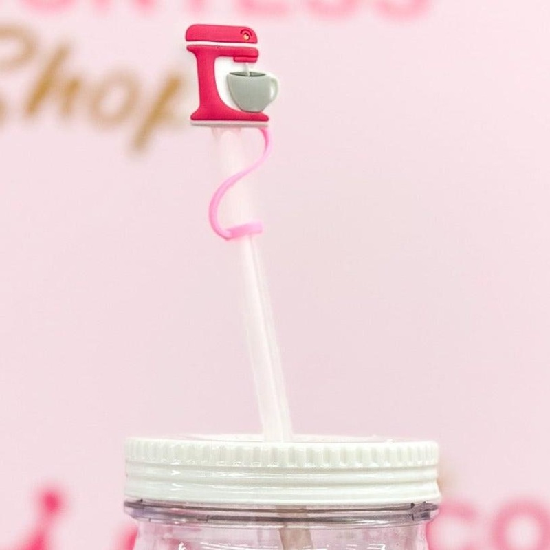 Silicone Straw Covers and Mason Jar