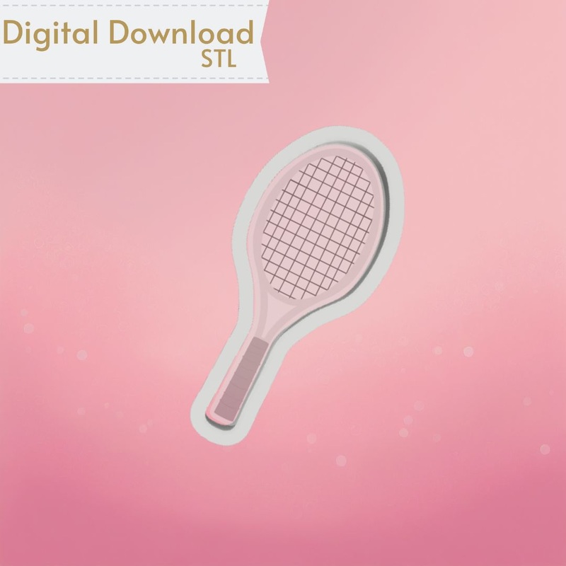 Tennis Racquet Cookie Cutter STL