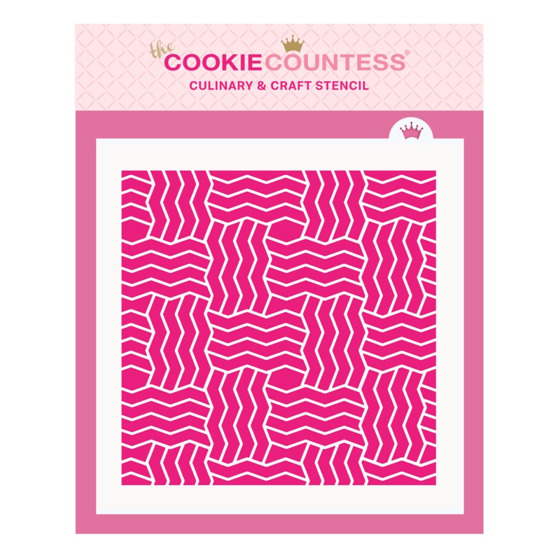 Zig Zag Pattern stencil