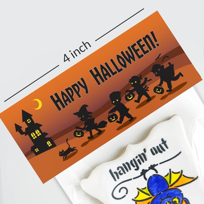 Bag Topper 4" - Halloween Trick or Treaters