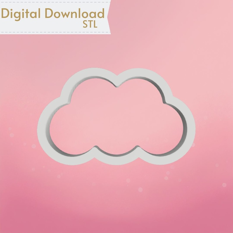 Chunky Cloud Cookie Cutter STL