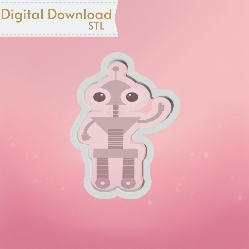 Chunky Robot Cookie Cutter STL