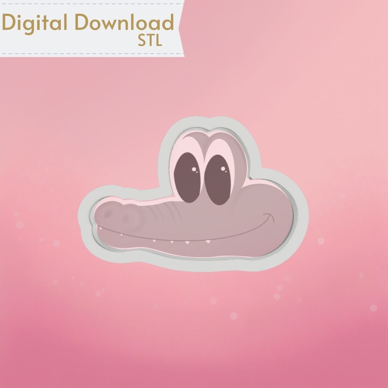Crocodile Cookie Cutter STL