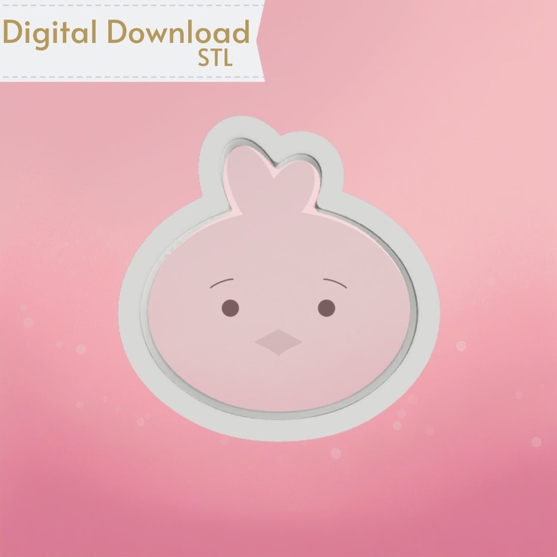 Cute Chick Cookie Cutter STL