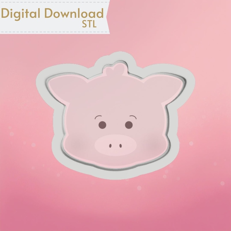 Cute Pig Cookie Cutter STL