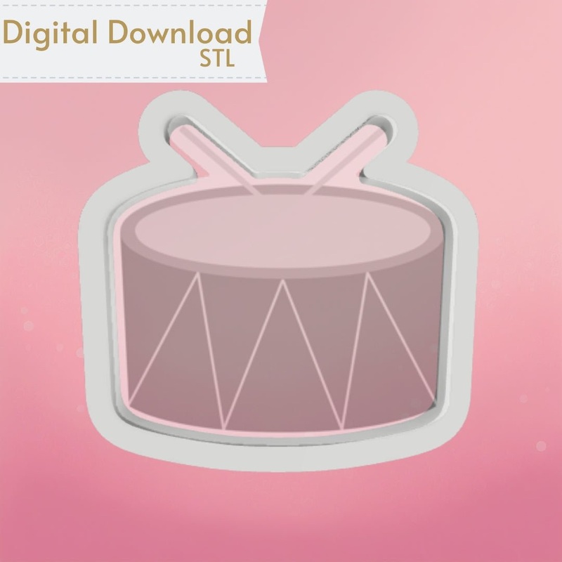 Drum Cookie Cutter STL