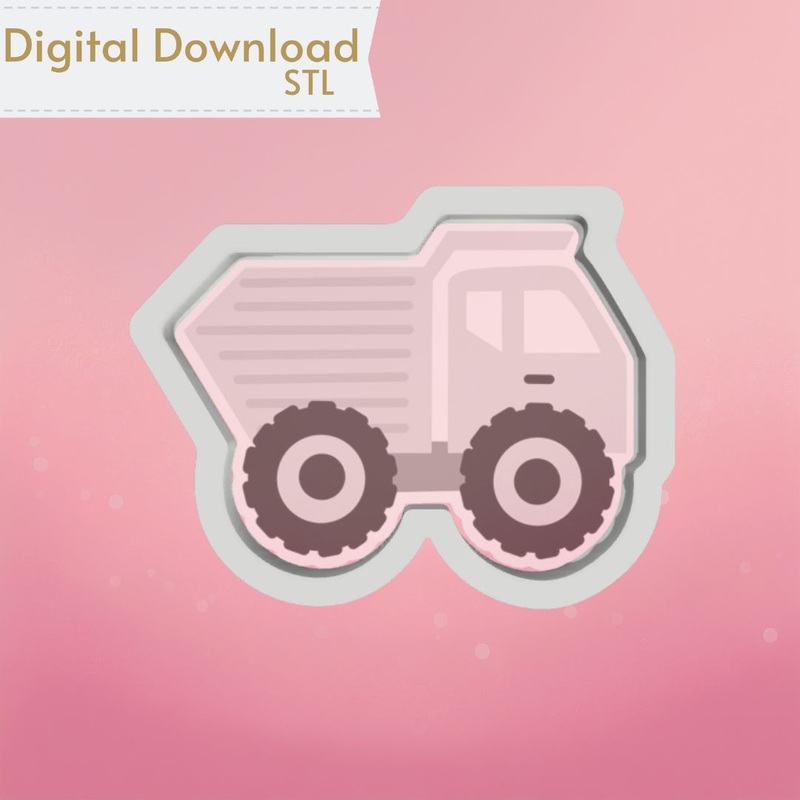 Dump Truck Cookie Cutter STL
