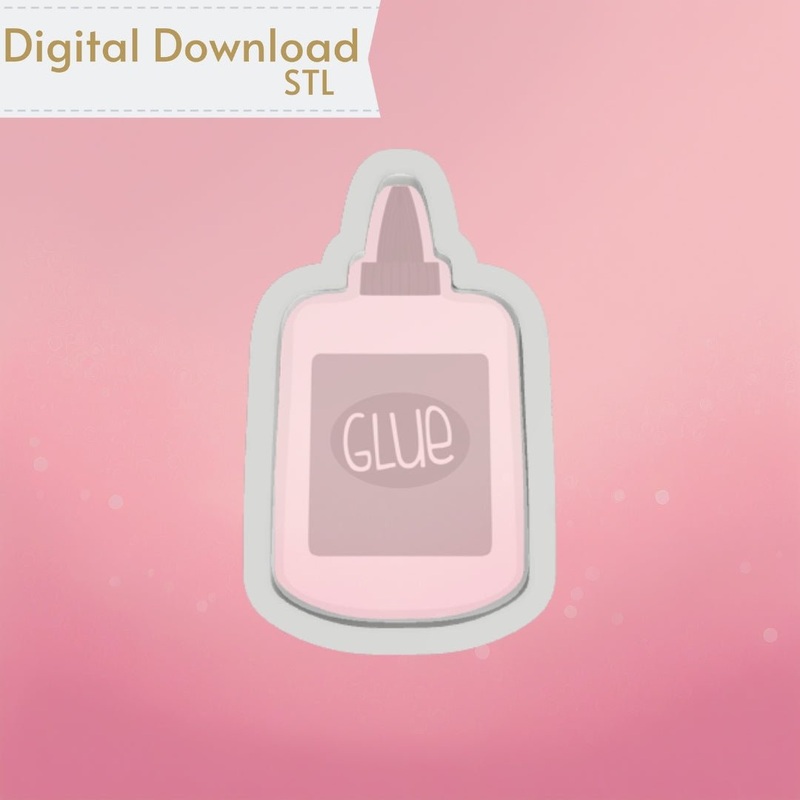 Glue Bottle Cookie Cutter STL