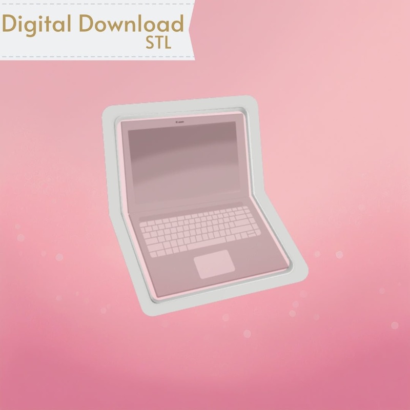 Laptop Cookie Cutter STL